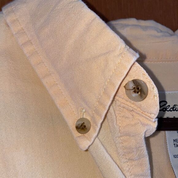 Eddie Bauer Mens Casual Button Down short sleeve shirt XLT great condition yello - Picture 8 of 10